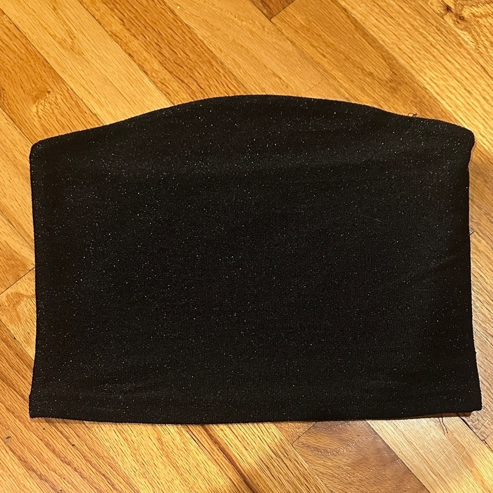 Black Shimmery Tube Top